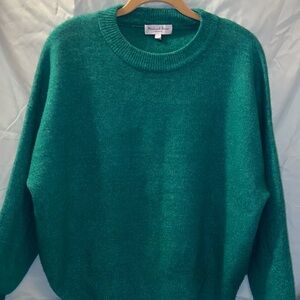Michael Stars Green Crew Neck Sweater